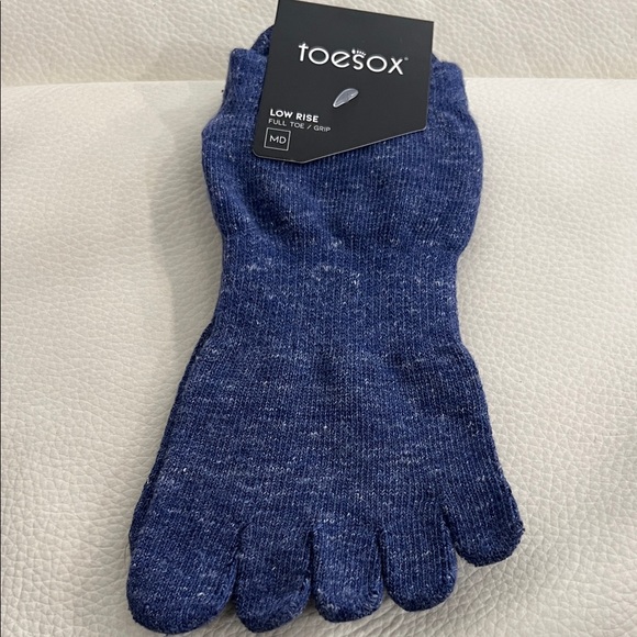 ToeSox Indigo Low Rise Toe Socks - Picture 1 of 2